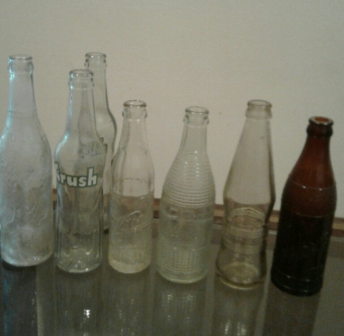 Lote De 7 Botellas Antiguas De Colleccion