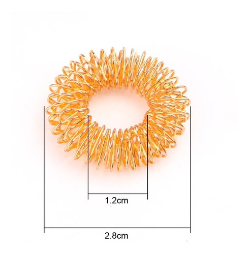 Imagen 7 de 10 de Anillo Sensorial Acero Antiestrés Juego Juguete Colores