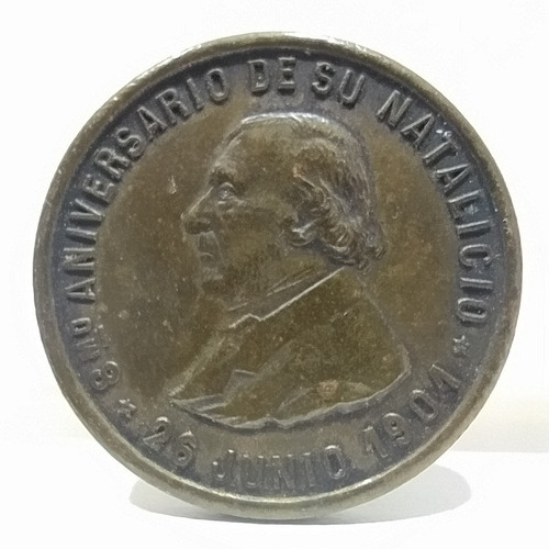 Antigua Medalla Municipalidad De Bs As A Mitre 1901