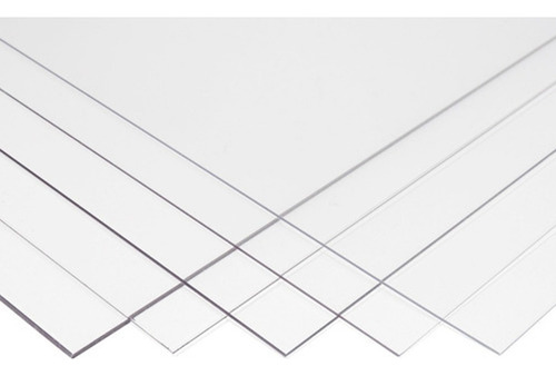 Lamina Acrílico Transparente 90cm X 40 Cm 6 Mm (pack 5)