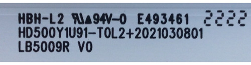 Led's Hisense Lb5009r V0 Hd500y1u91-t0l2\gm\ckd3a\roh 50r6g (Usado)