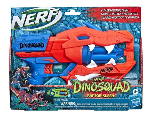 Lancador Nerf Dinosquad Raptor Slash 6 Dardos Hasbro F2476