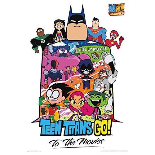 Póster De Pared Teen Titans Moviecollage, 22.375  X 34...