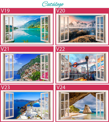 Imagen 6 de 9 de Vinilos Decorativos Ventana 3d