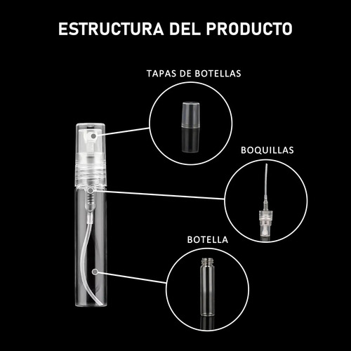 Mini Garrafas Recarregáveis De 50 Unidades, Perfume Em Spray