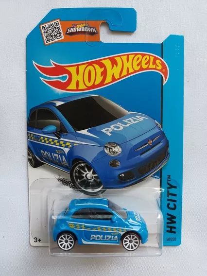 Hot Wheels Fiat 500 Polizia