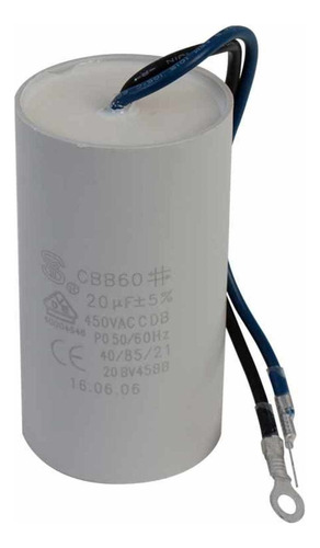 Capacitor 20mf ±5%, 450v Para La Bomba Aquapak Supra15/1230