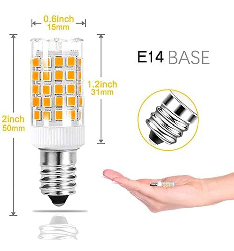 E14 Led Light Bulb Dimmable, E14 European Screw Base Le...