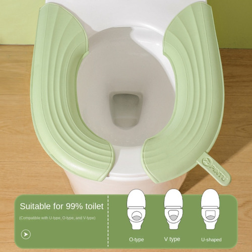 Funda De Asiento De Inodoro Lavable Para Cojín De Inodoro