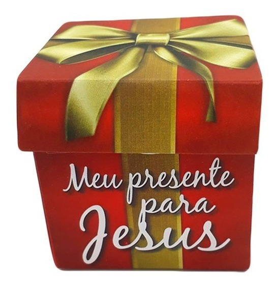 50 Caixa Presente Para Jesus Deus Natal | Frete grátis