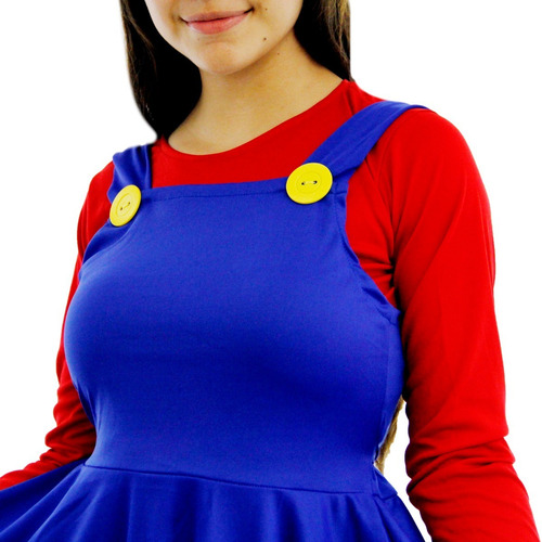 Imagen 7 de 8 de Disfraz Mario Mario Bros Dama