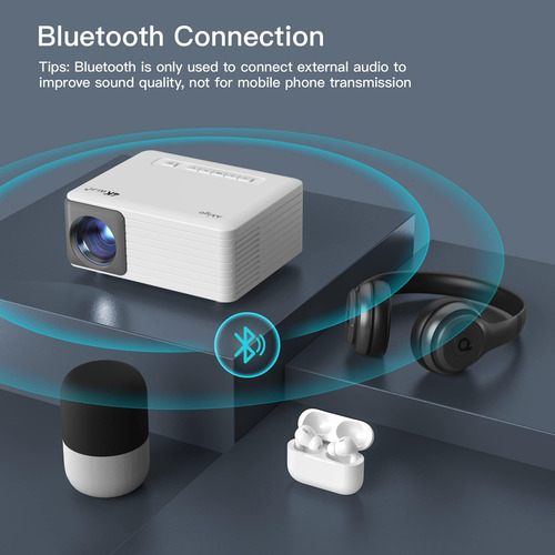 Mini Proyector Con Wifi Y Bluetooth, Proyector Compatible Co