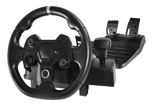 Volante de corrida tem altura ajustável para Logitech G25 G27 G29 G920