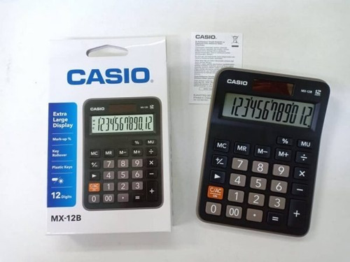Imagen 6 de 7 de Calculadora Casio Mx-12b-bk Relojesymas