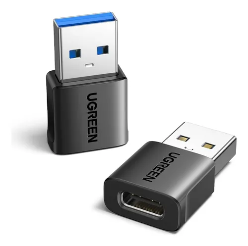Paquete De 2 Adaptadores Usb A A Usb C De 10 Gbps 45275 Color Gris