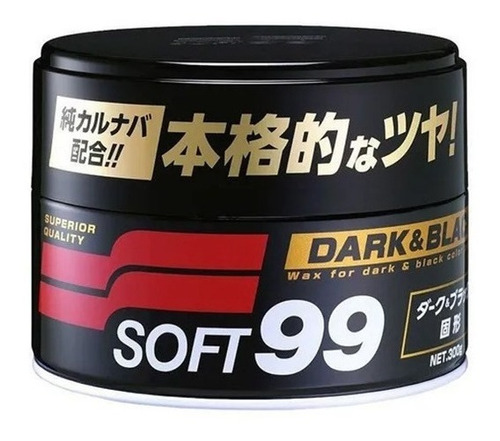 Cera De Carnaúba Premium - 300g Soft99 Dark & Black Paste Wa