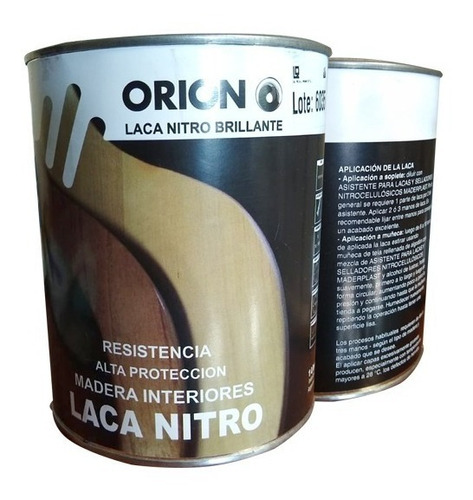 Laca Nitrocelulosica P/ Mueble Madera Sellador Orion 1 Litro