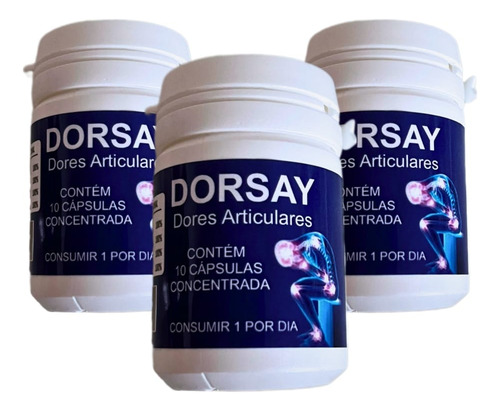 Dorsay 5 Potes 10 Caps Cada, Musculares Juntas. Sem Sabor