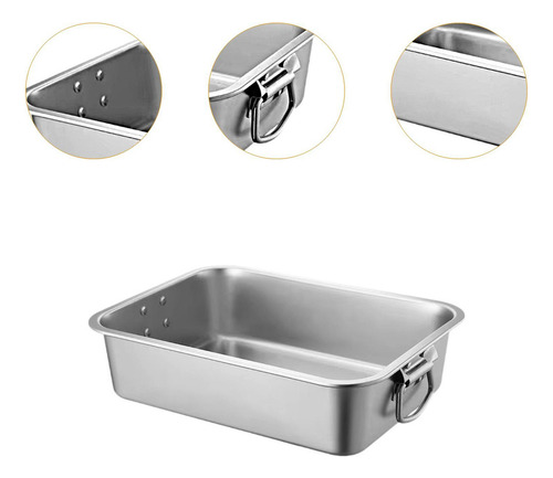 Bandeja De Arena Para Gatos Acero Inoxidable Lavabo De Arena