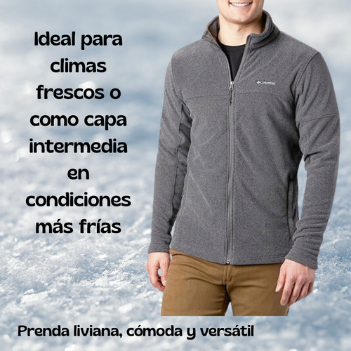 Campera Polar Columbia Térmica Ultra Liviana Hombre