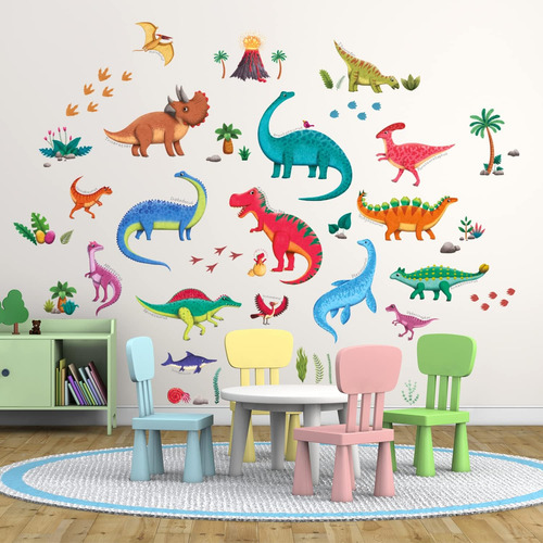 Decrowall Dslarge Dinosaur Decalas De Pared Pegatinas Para N