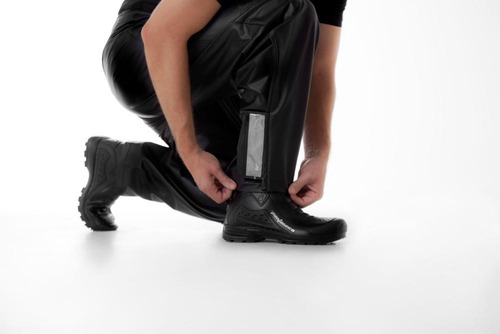 Imagem 8 de 9 de Capa De Chuva Pantaneiro Pvc Premium Gola E Bolso Motoqueiro