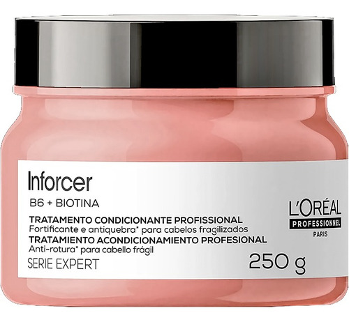 Kit Loreal Inforcer Shampoo 300ml + Máscara 250g B6 + Biotin