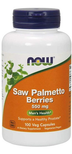Saw Palmetto Berries / 550mg / 100 Capsulas Veg.