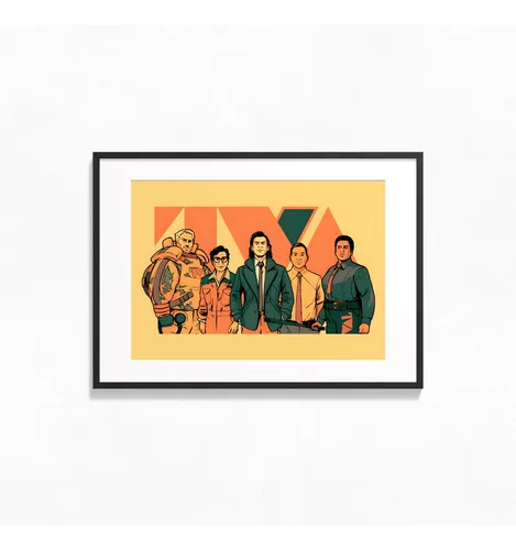 Poster 42x52 Cuadro Loki Tva Diseño 1