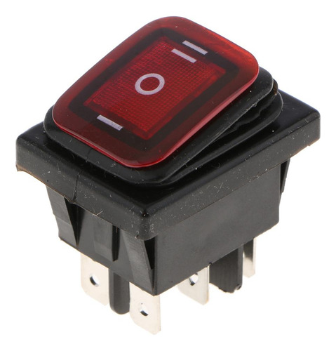 Fuerte Kcd4 On- 6 Pin 220v Conmutador Marino Rojo