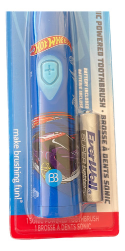 1 Escova De Dentes Elétrica Hot Wheels Dos Estados Unidos Cor Azul