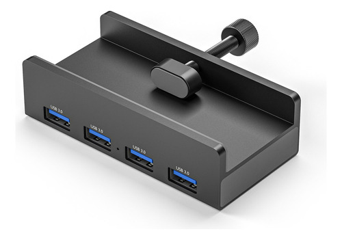 Clip Hub Adaptador Orico 4 Puertos Usb 3.0 + Puerto Energía Color Negro