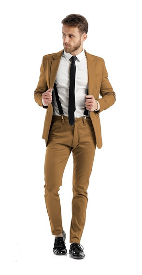 Trajes Hombre Saco Slim Fit Con Chupín Import Usa | Cuotas sin interés