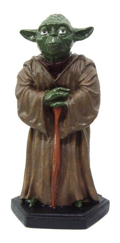 Yoda Boneco Star Wars Guerra Nas Estrelas Resina Decoração