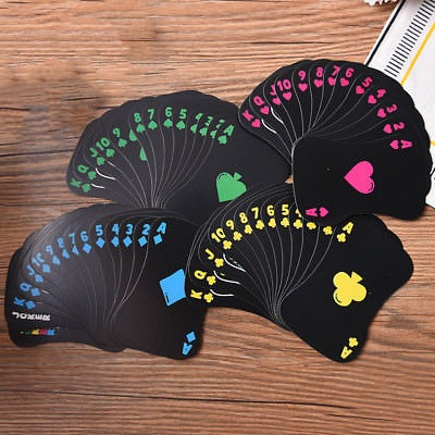 Juego Cartas Poker Cubierta Juego Tarjetas Luminoso Juego De