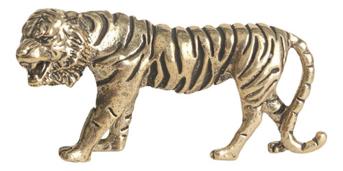 Estatuilla De Tigre De Cobre Artesanía Estatua De Tigre