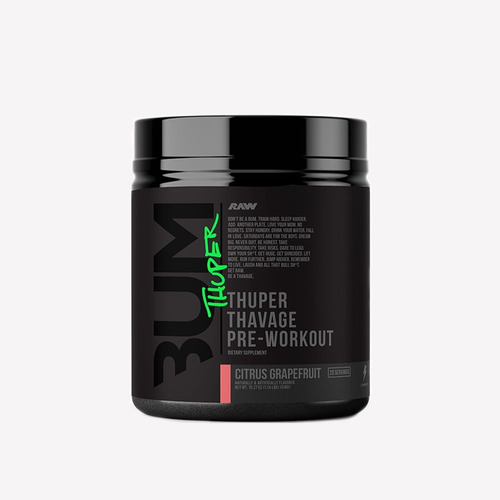 Suplemento en polvo RAW NUTRITION  CBUM Thuper Thavage sabor citrus grapefruit en pote de 630g