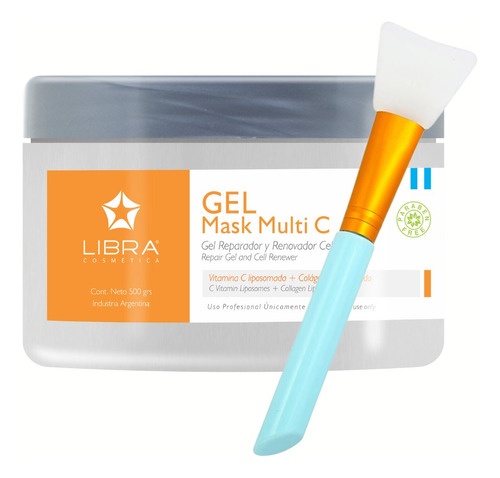 Kit Libra Gel Multi Mask 500 Grs + Espatula De Aplicacion