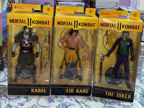 Mcfarlane Mortal Kombat, The Jocker, Liu Kanf, Kabal