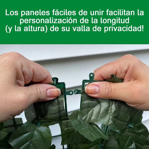 Paneles Valla Hojas Artificiales Refugio Jardín Terraza 1x3m Verde Musgo