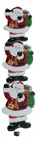 Comprar Adorno Colgante Navideño De 3 Pz Con Diamantina Y Cascabel