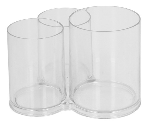 A Cilindro Transparente De Recipiente De Maquiagem De