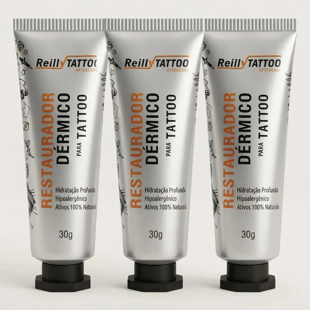 Pomada Cicatrizante Reilly Tattoo Restaurador Dérmico 30g Hipolergênico