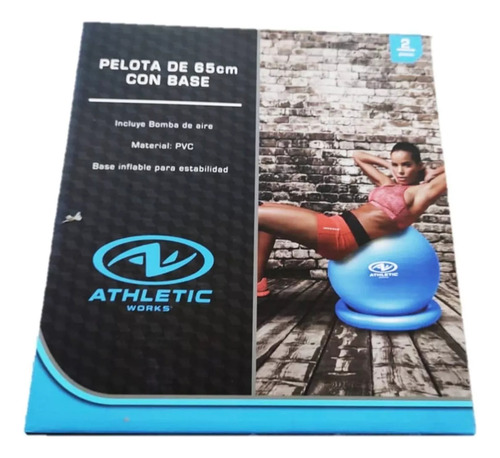 Pelota De Inestabilidad Balance Tipo Bosu Fisioterapia 65 Cm Color Azul