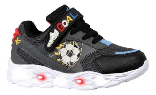 Zapatillas Footy Hi Mini Livianas Luces Niño Niña 22 A 26