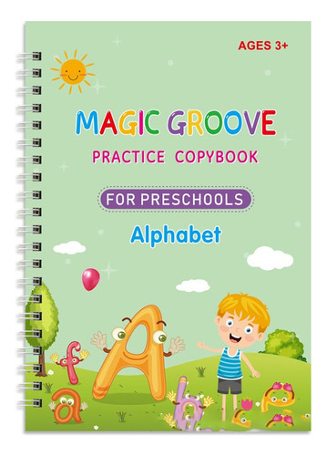 Fe Kit De Cuaderno Caligrafía Reutilizable Magic Book 2 Set