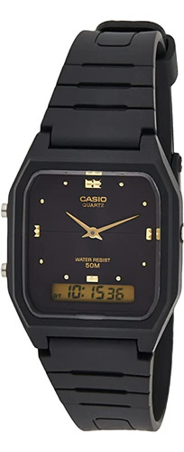 Relógio Unissex Anadigi Casio Aw-48he-1avdf - Preto