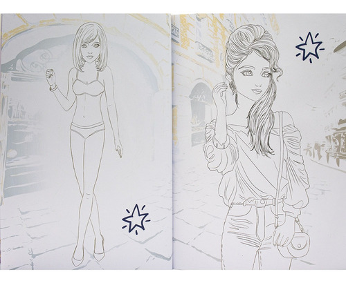 Livro Estrela Fashion - Colorindo Com Estilo: Modelando Estilo| Todolivro