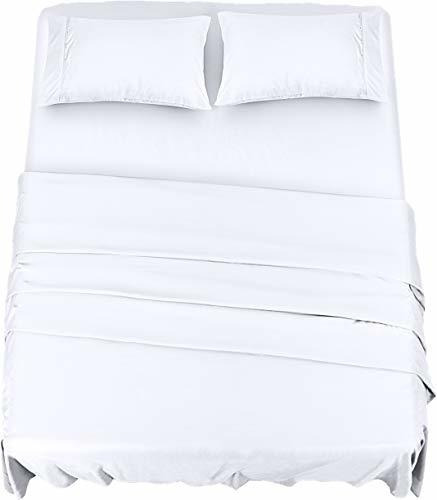 Sabanas Utopia Bedding Color Blanco Micro Fibra Matrimonial
