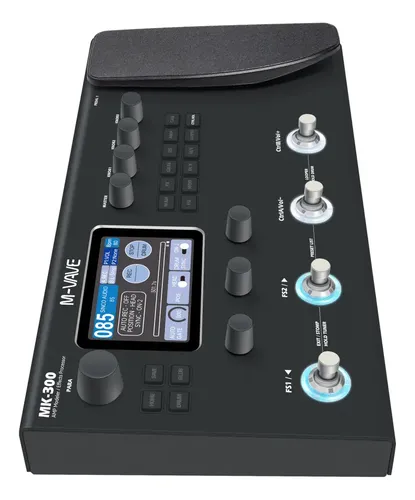 Pedaleira Multiefeitos M-Vave Mk-300 para Guitarra e Baixo Digital